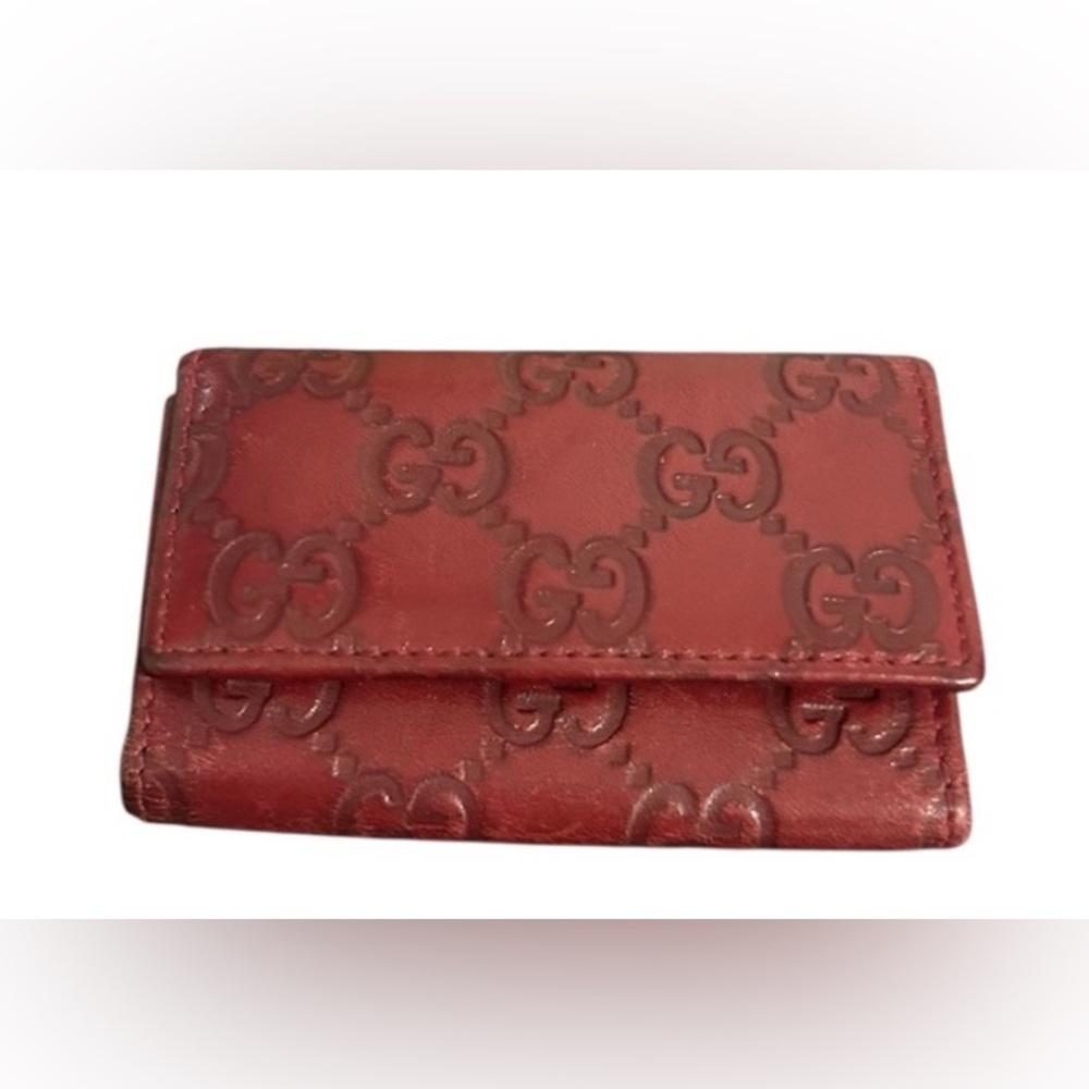Gucci Red Guccissims Leather 6
Key Holder $359 retail